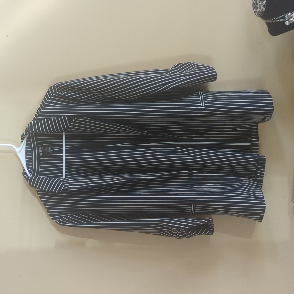 Soho Striped Blazer 3/4 sleeves medium